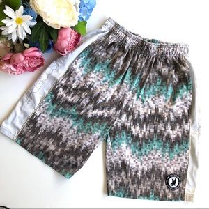 Flow Society green and grey shorts size large